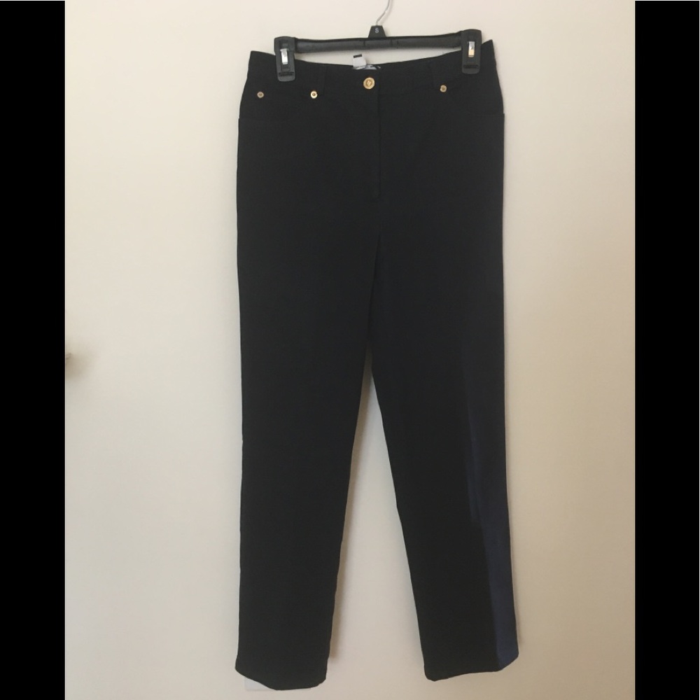 ST John Sport /Marie Gray High Rise Black Pants. 8